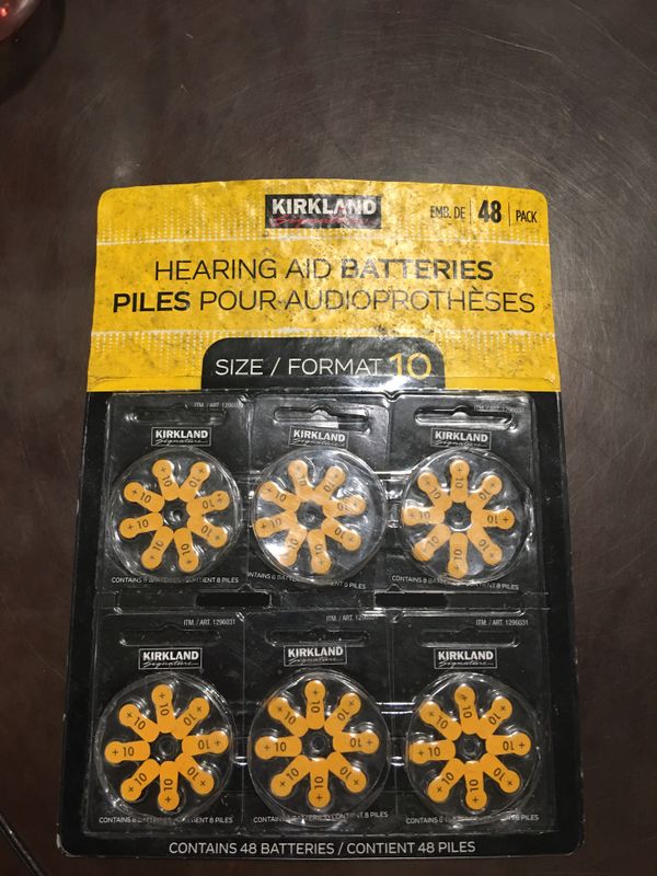 Costco Hearing aid batteries. 48 pack size 10 for Sale in Manchester