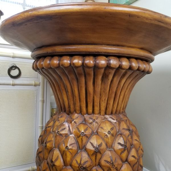 Pineapple Dining Table With 54 Beveled Glass Top For Sale In Southwest Ranches Fl Offerup