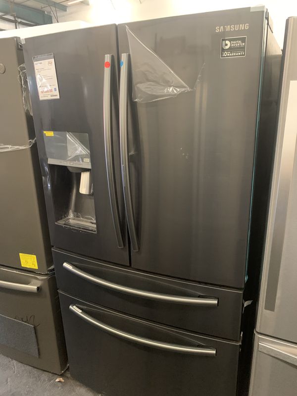 Samsung Scratch & Dent Black Stainless Steel Four Door Refrigerator for ...