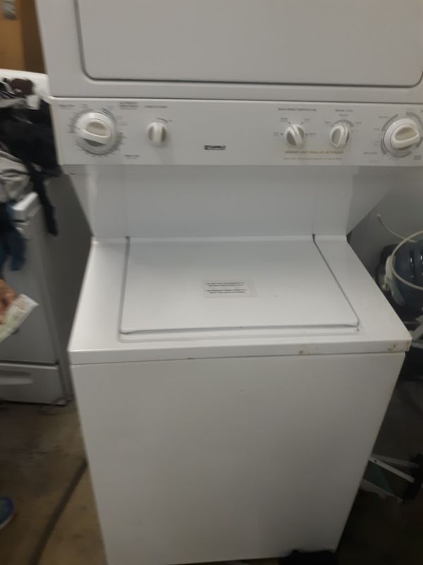 BEAUTIFUL 27 INCH 1 PIECE STACK WASHER AND DRYER KENMORE for Sale in