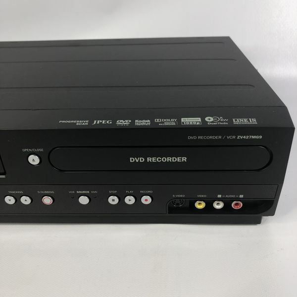 Magnavox ZV427MG9 VCR/DVD RECORDER Combo VHS Remote, Manual, & RCA