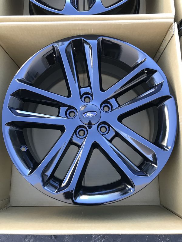 18” Ford Explorer factory wheels rims gloss black new for Sale in Santa ...