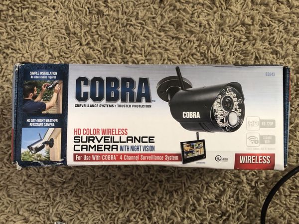 NEW Cobra Wireless Surveillance Camera 63843 with Night ...