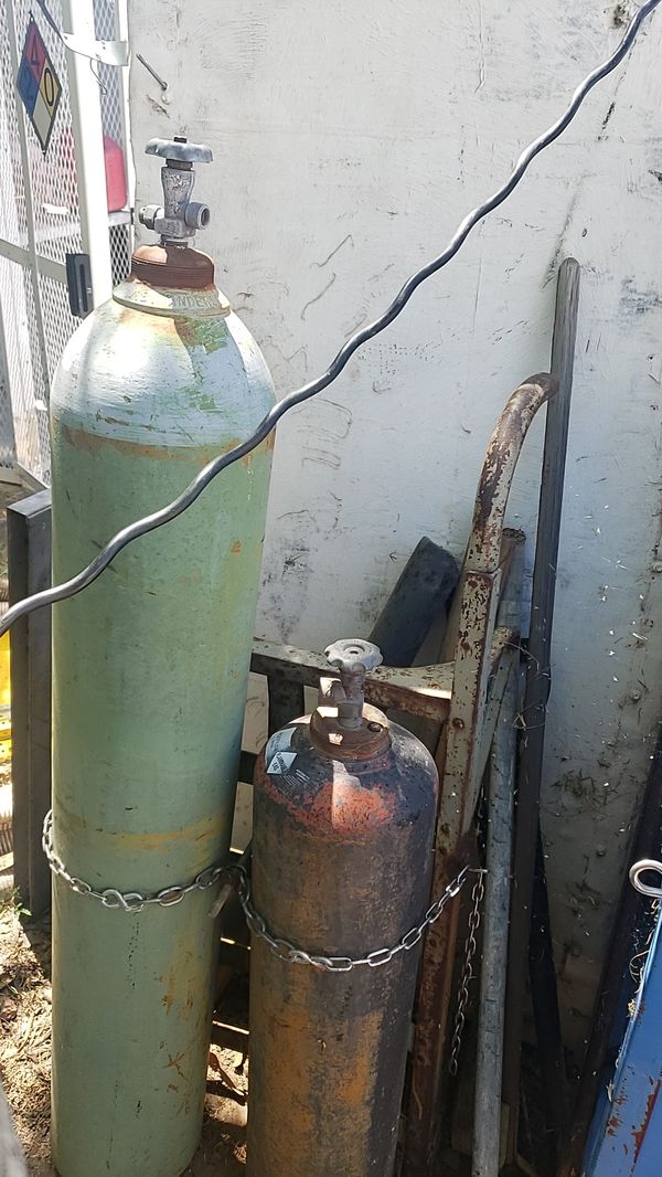 Oxy-acetylene bottles with dolly for Sale in Tucson, AZ - OfferUp