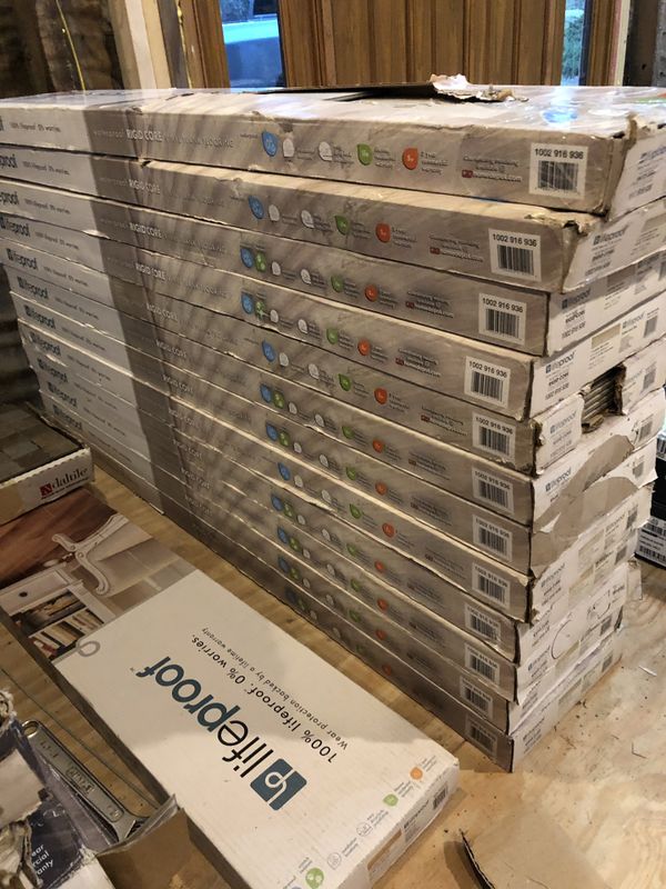 LifeProof Chiffon Lace Oak 8.7 in x 47.6 in Vinyl Plank Flooring for