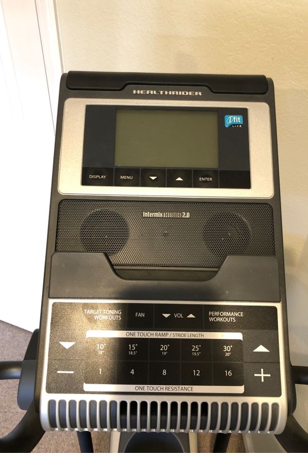 Healthrider H95e rear drive elliptical workout equipment home gym for