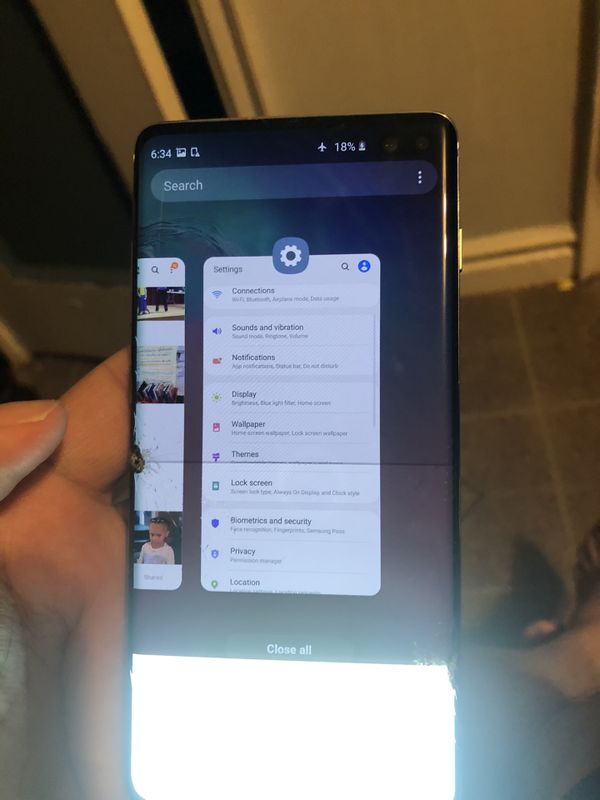 samsung s10e cracked screen