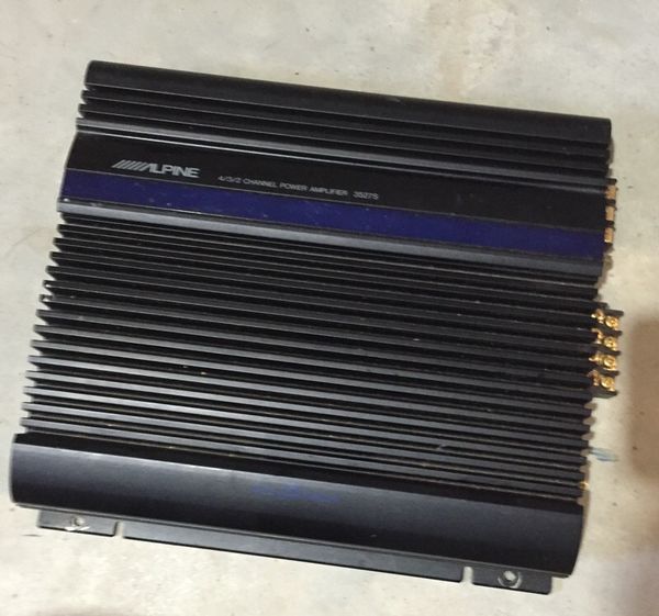 Alpine 4/3/2 Channel Car Stereo Power Amplifier 3527S 25 Watts for Sale