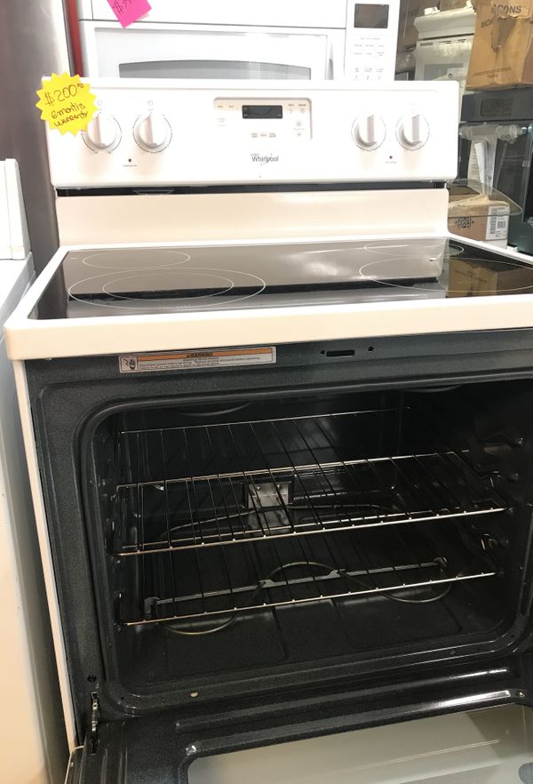 Stove whirlpool/ cooking on/hot surface/ Oven Light/ clock/ timer set