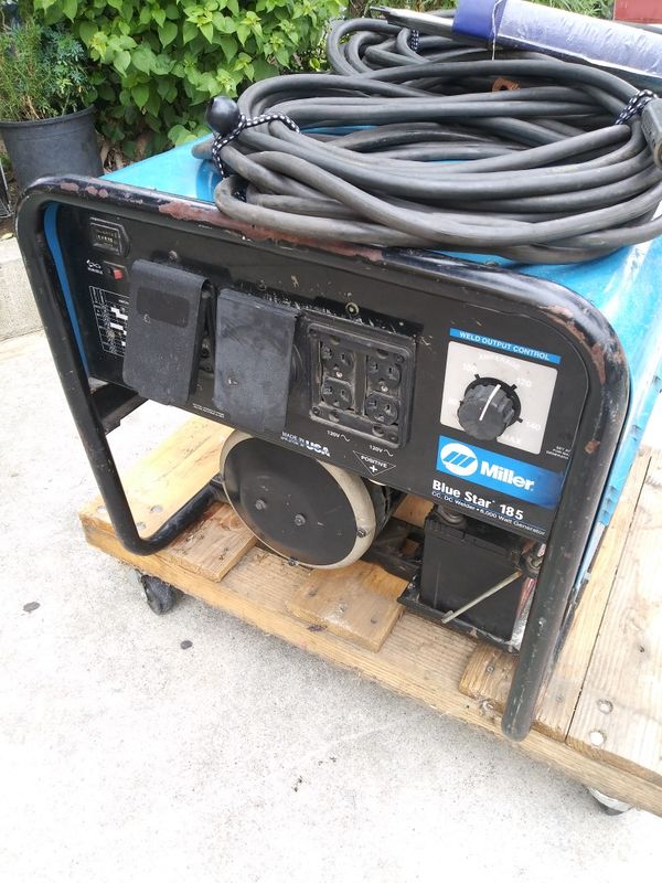 MILLER WELDER GENERATOR GASOLINE, BLUE STAR 185 KOHLER 12