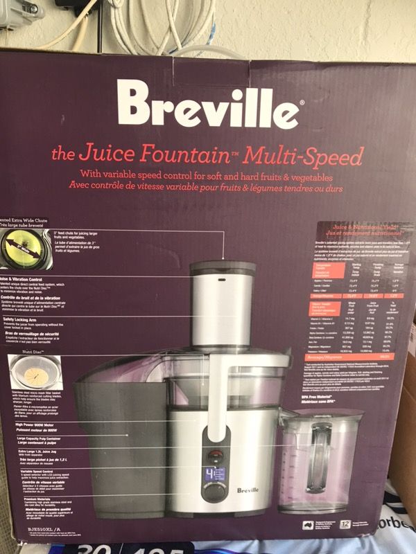 Breville Juicer BJE510XL/A for Sale in Tampa, FL OfferUp