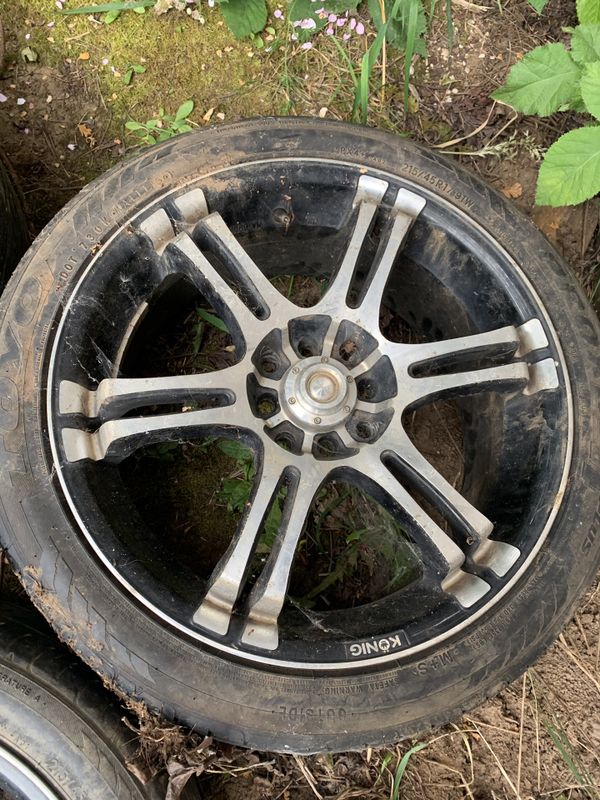 17 inch konig wheels universal 4 lug 4x100 4x114.3 for Sale in Oregon ...