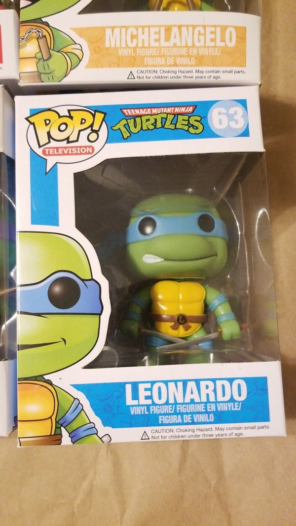 ninja turtles funko pop set