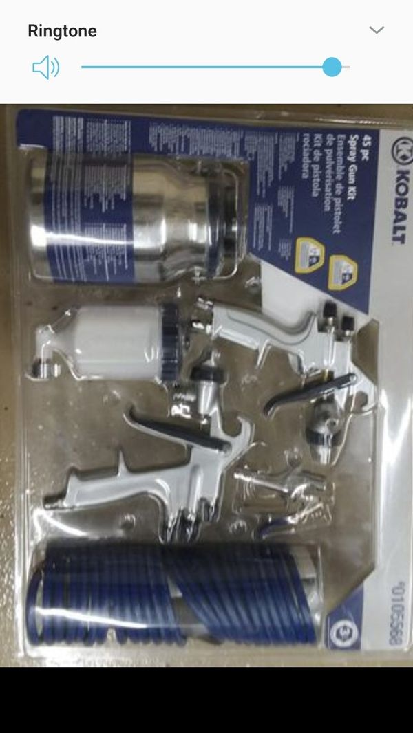 Kobalt 45piece air gun paint spray kit (New) for Sale in Charlotte, NC