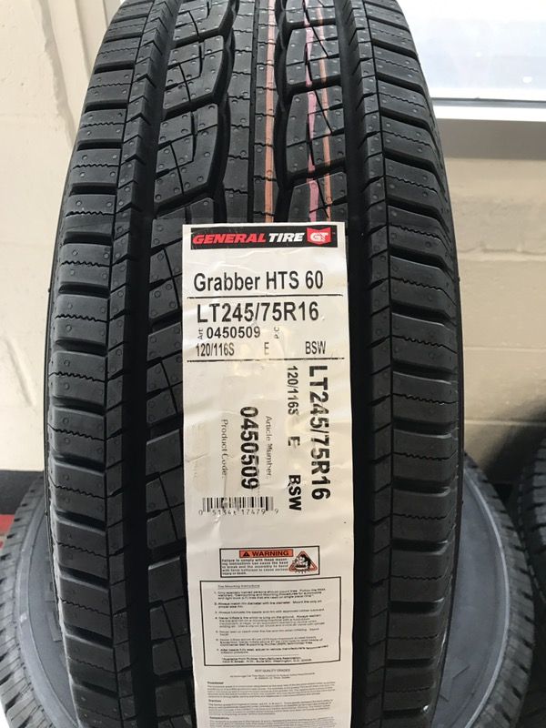 General Grabber HTS 60 E LOAD RANGE 245/75/16 123.99 per tire! for Sale in Greensburg, PA OfferUp