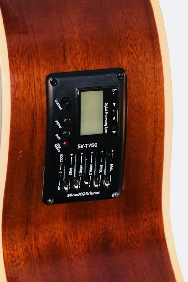 New 12 String Acoustic Electric Requinto Guitar Black Combo with Gig