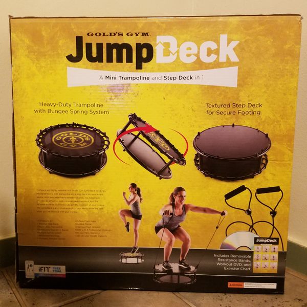 Gold's Gym Jump Deck Mini Trampoline & Step Deck 2 in 1 for Sale in