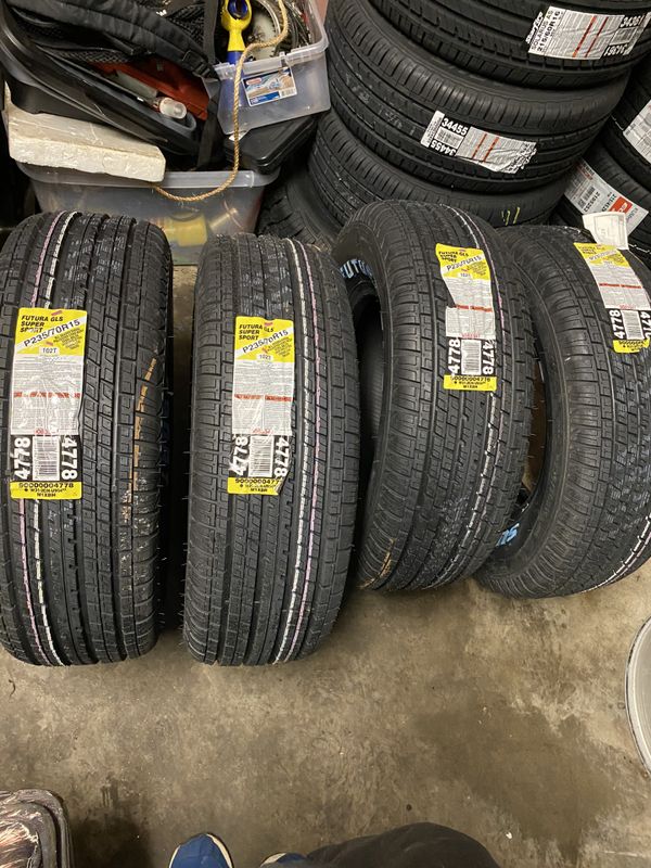 BRAND NEW 235/70/15 Tires (white Letter for Sale in Jonesboro, GA OfferUp