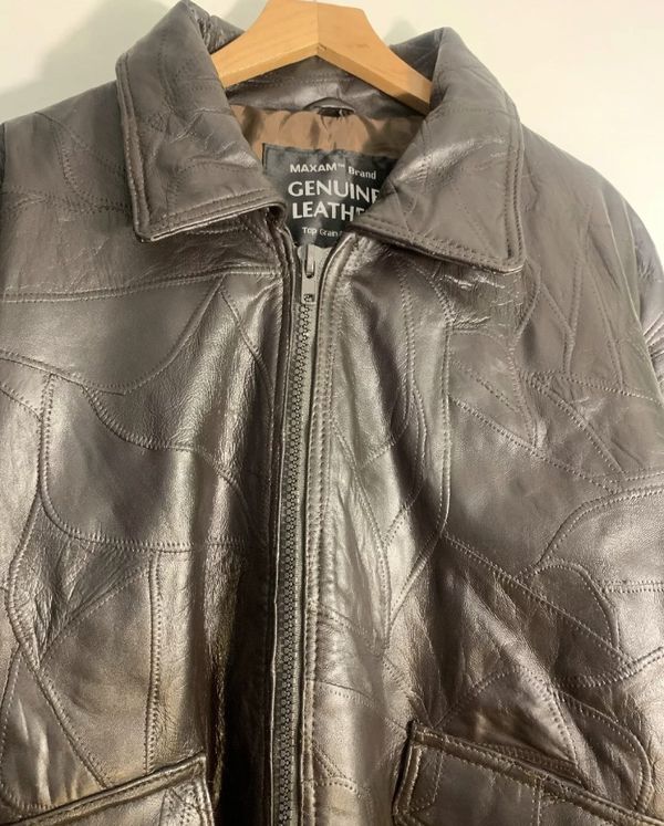 Maxam Brand Genuine Leather Jacket Men S Size Xl Extra Large Top Grain Lambskin For In Pelham Nh Offerup