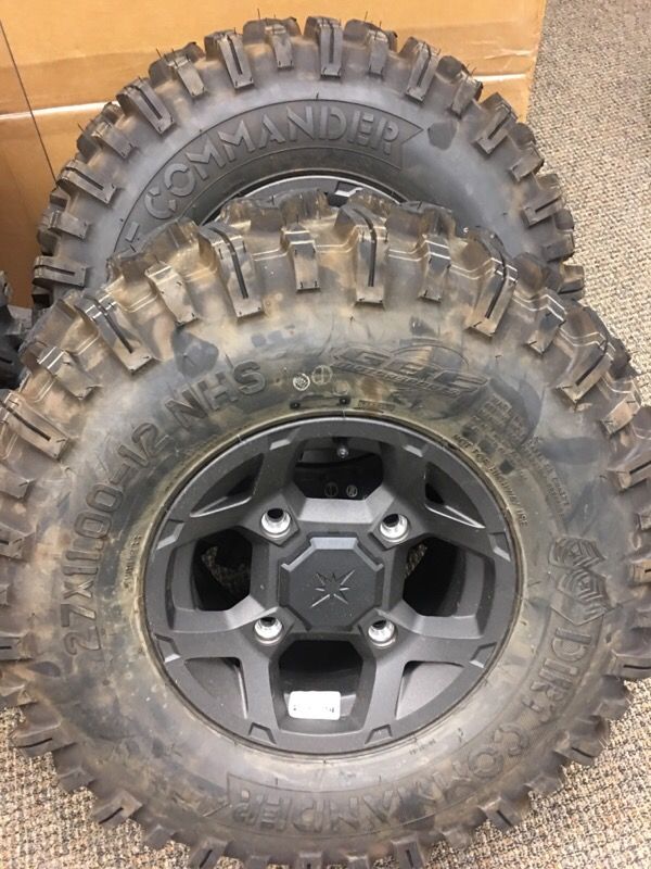 POLARIS RZR 900 STOCK OEM WHEELS DIRT COMMANDER TIRES!!!! for Sale in
