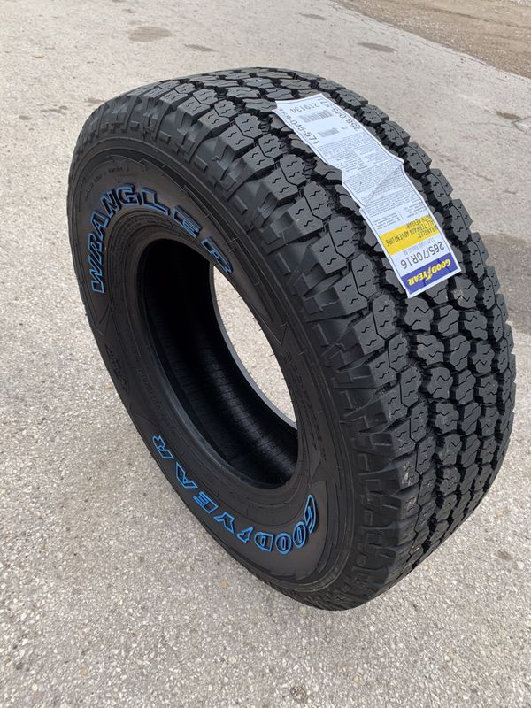 New Goodyear Wrangler All Terrain Tires 265/70R16 AllTerrain Tire with