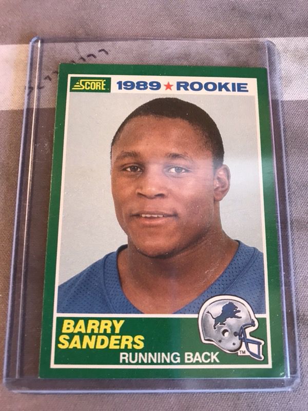 Barry sanders 1989 score rookie card #257 for Sale in ...
