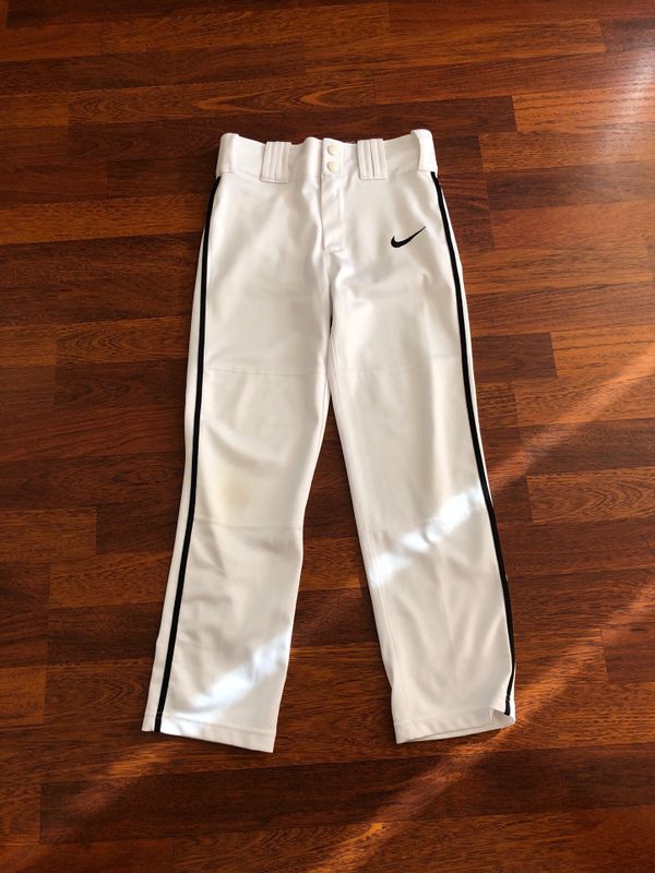 nike youth white baseball pants