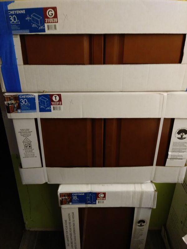 Cheyenne kitchen cabinets still in boxes for Sale in ...