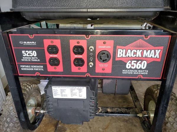 Subaru Black Max 6560 Watt Generator for Sale in Fort Worth, TX - OfferUp