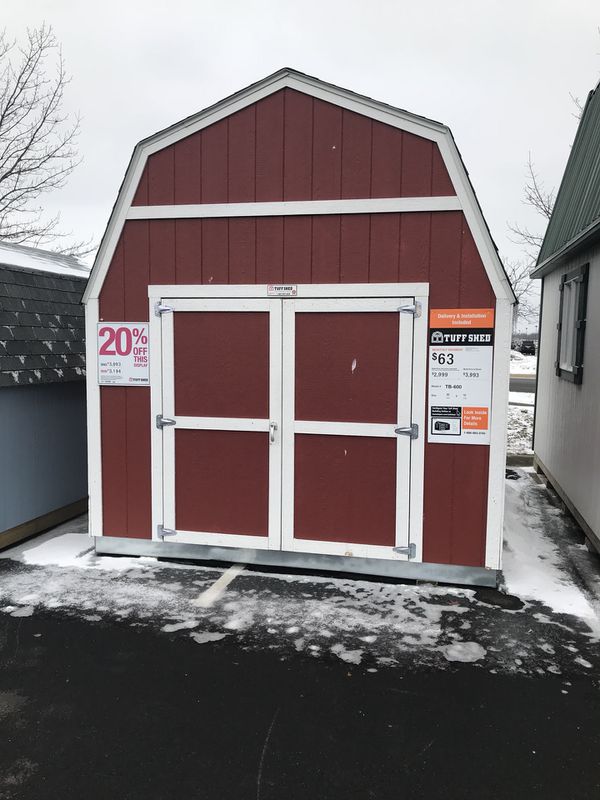 tuff shed tb-600 10’x12’. $3,194 for display model. for