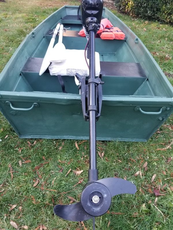 10' Aluminum Jon boat with 30lb thrust MinnKota electric motor for Sale in Auburn, WA OfferUp