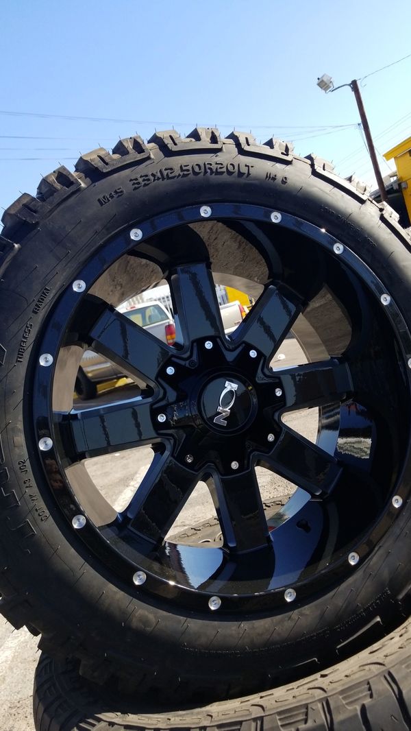 NEW 20 INCH WHEELS AND MUD TIRES 1480 for Sale in Phoenix, AZ OfferUp