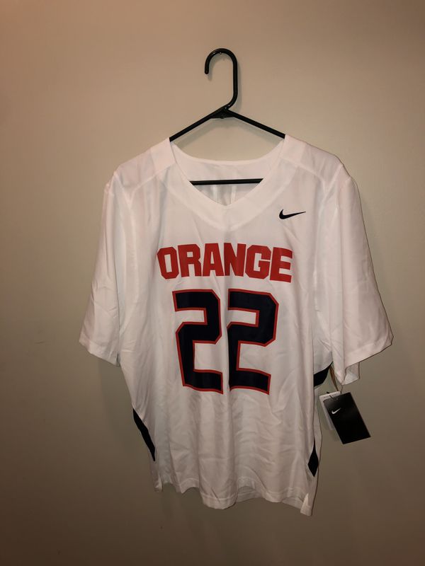 Nike Syracuse University Lacrosse Jersey official team issue Size Large