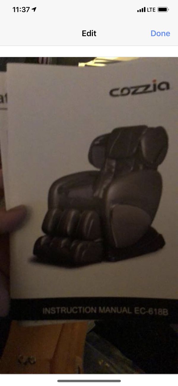 Cozzia EC618B Massage Chair for Sale in Morrisville, PA OfferUp