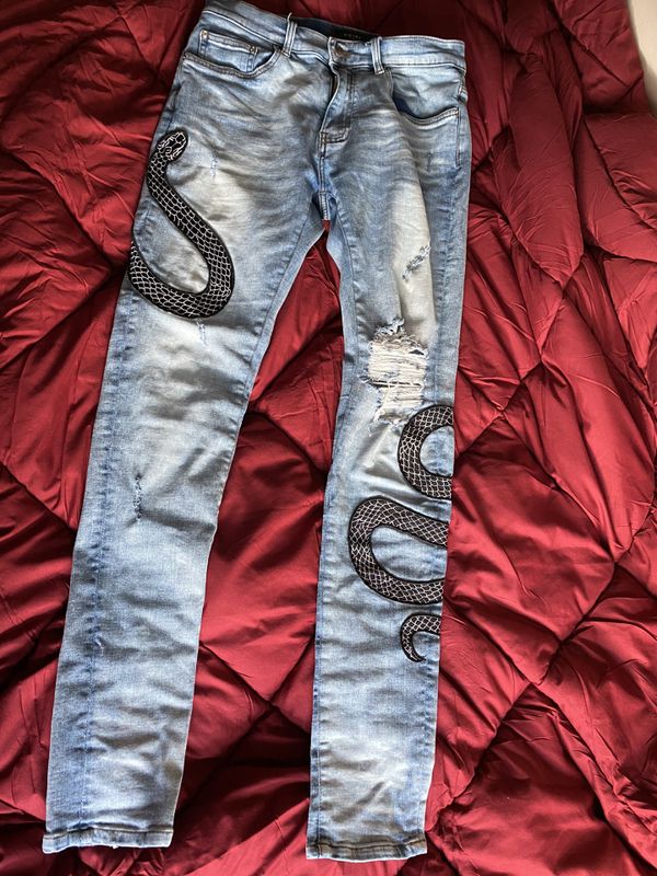 black mike amiri jeans