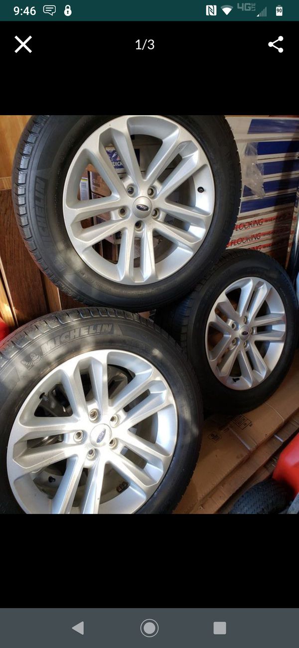 4 rims and matching michelin tires off Ford explorer GREAT CONDITION