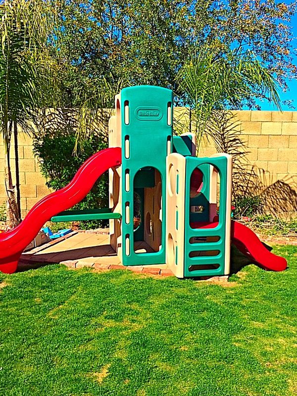 Little Tikes Climbing Towers Playground With 2 Slides And Tunnel Playset