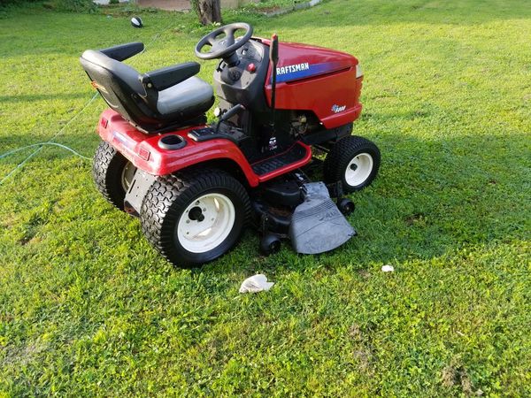 Craftsman GT5000 Riding Mower with wagon and digger for Sale in ...