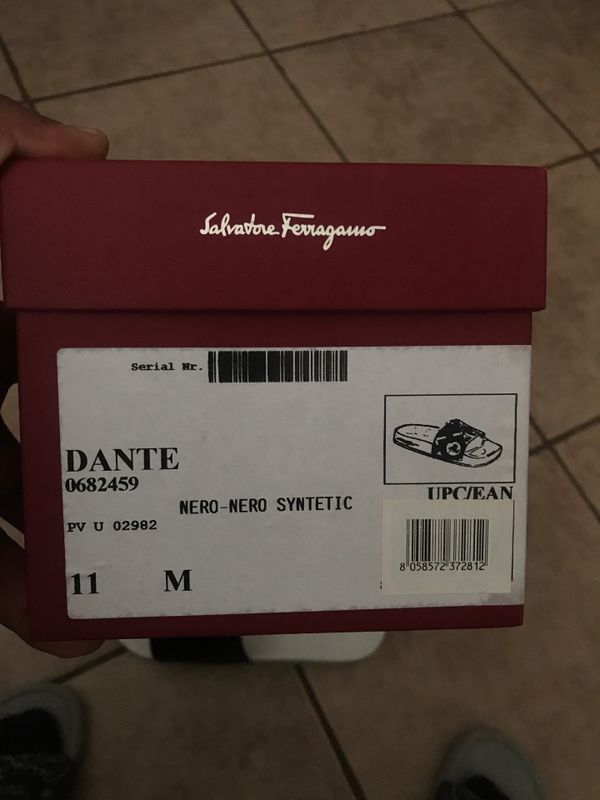 black and white ferragamo slides
