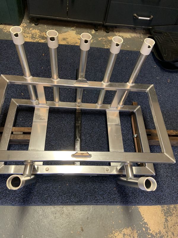 94 quart custom built cooler rack, heavy flat stock aluminum for Sale