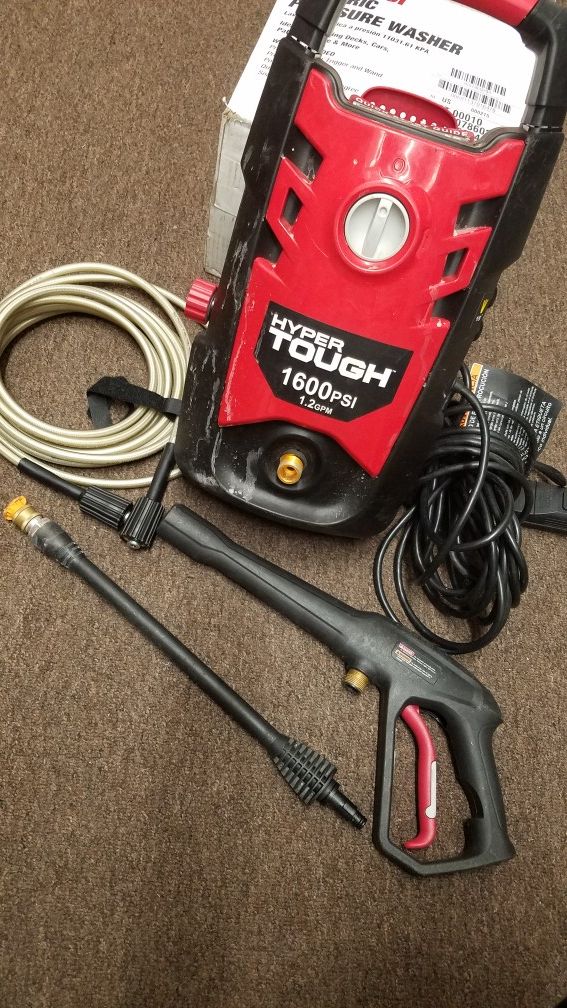 Hyper tough electric pressure washer 1600 psi for sale in fort