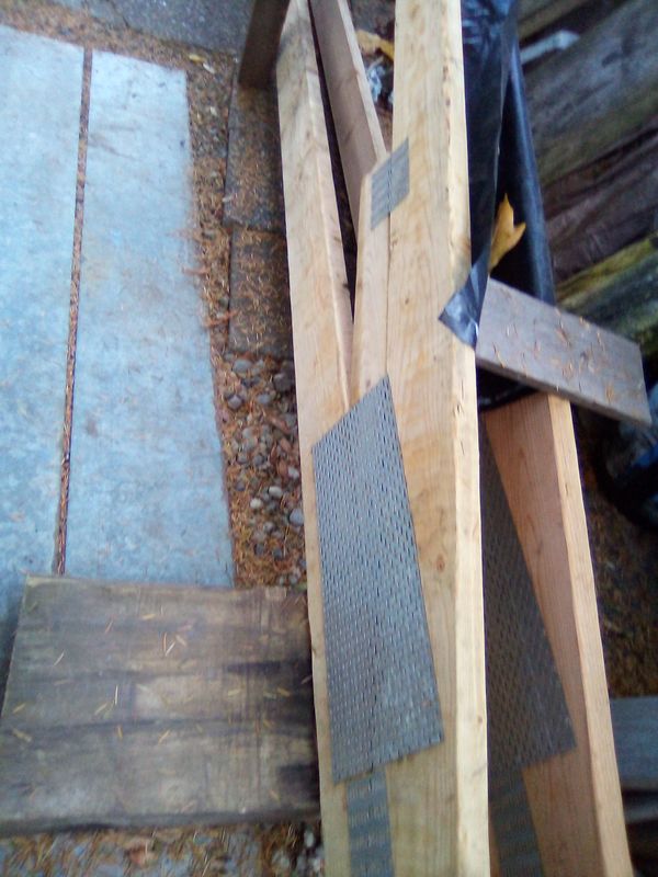 pair of new 36ft long 312 pitch heavy duty wood trusses