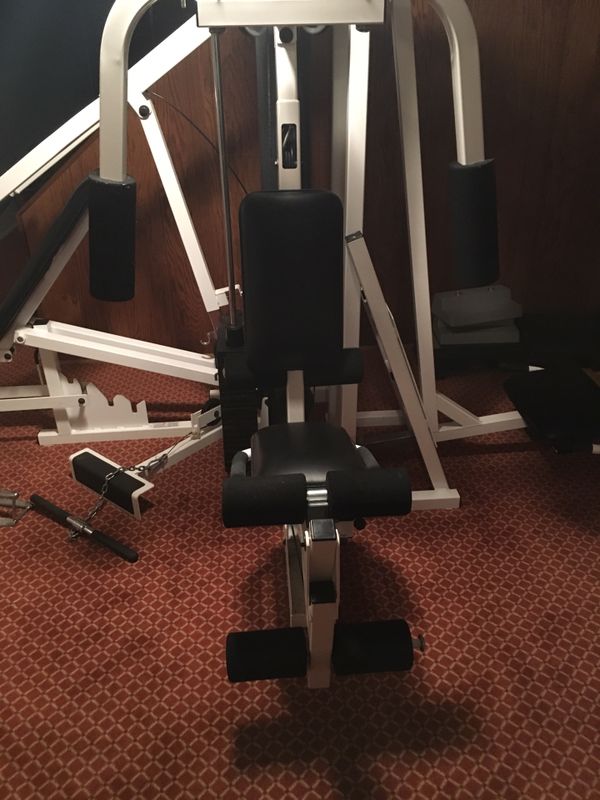 Parabody 525 Home Gym: leg press, row, incline bench, lat pull down ...