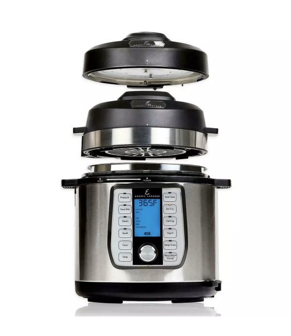 Emeril Lagasse 8qt Pressure Cooker Air Fryer Duet 12 in 1 & Dual Lid