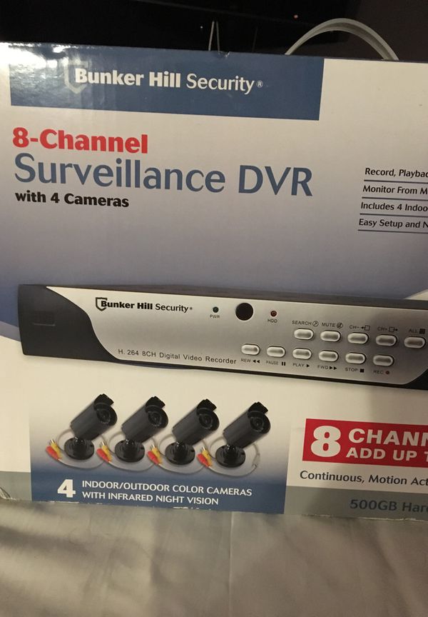 Forgot my user id and password for bunker hill security dvr h 264