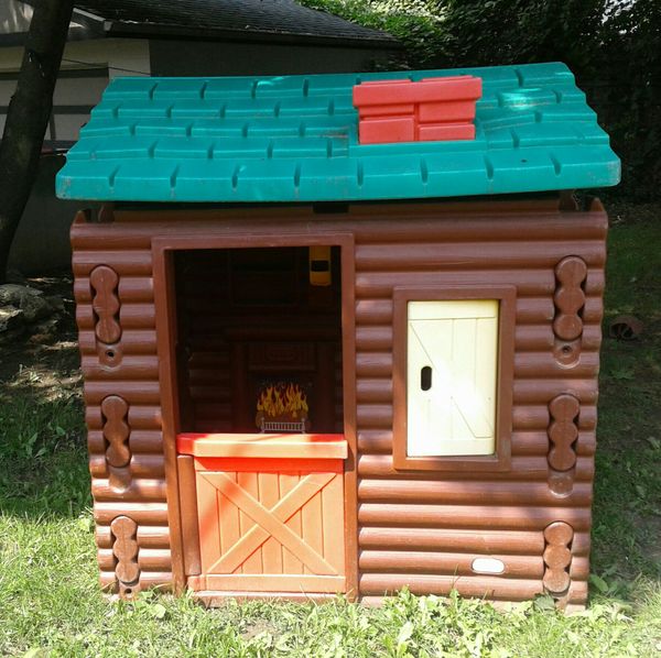 little tikes wood cabin