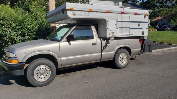 1998 chevy s10 with Truck camper for Sale in North Babylon, NY - OfferUp