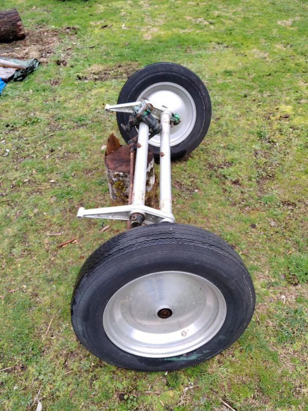 VW aluminum front beam with spindle mount aluminum wheels for Sale in