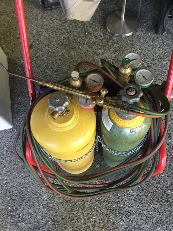 Welding set up gas bottles torch for Sale in Bremerton, WA OfferUp