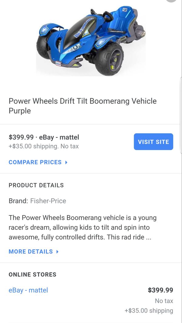 boomerang power wheels